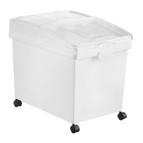 Rice Storage Container, 10.5Gallon/40L x3 Capacity Large Dog Food Dispenser Bin, Kitchen Ingredient Grain Cereal Flour Bin